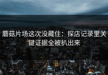 蘑菇片场这次没藏住：探店记录里关键证据全被扒出来