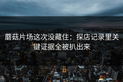 蘑菇片场这次没藏住：探店记录里关键证据全被扒出来