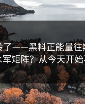 别再乱转了——黑料正能量往期，如何识别水军矩阵？从今天开始不踩雷