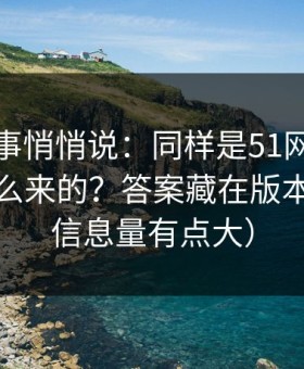 运营同事悄悄说：同样是51网，体验差异怎么来的？答案藏在版本差别（信息量有点大）